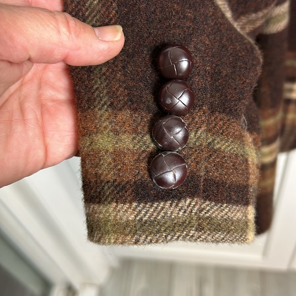 Lauren Ralph Lauren wool
 Plaid Blazer/Jacket Brown Preppy Tweed Women’s Size - Picture 7 of 7